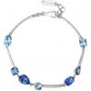 Brosway Strieborný náramok s modrými kubickými zirkónmi Fancy Freedom Blue FFB132