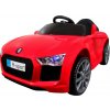 Elektrické autíčko B4 R-Sport 88x59x40cm vstup MP3 DO 2.4 GHz, kožené sedlo Červená
