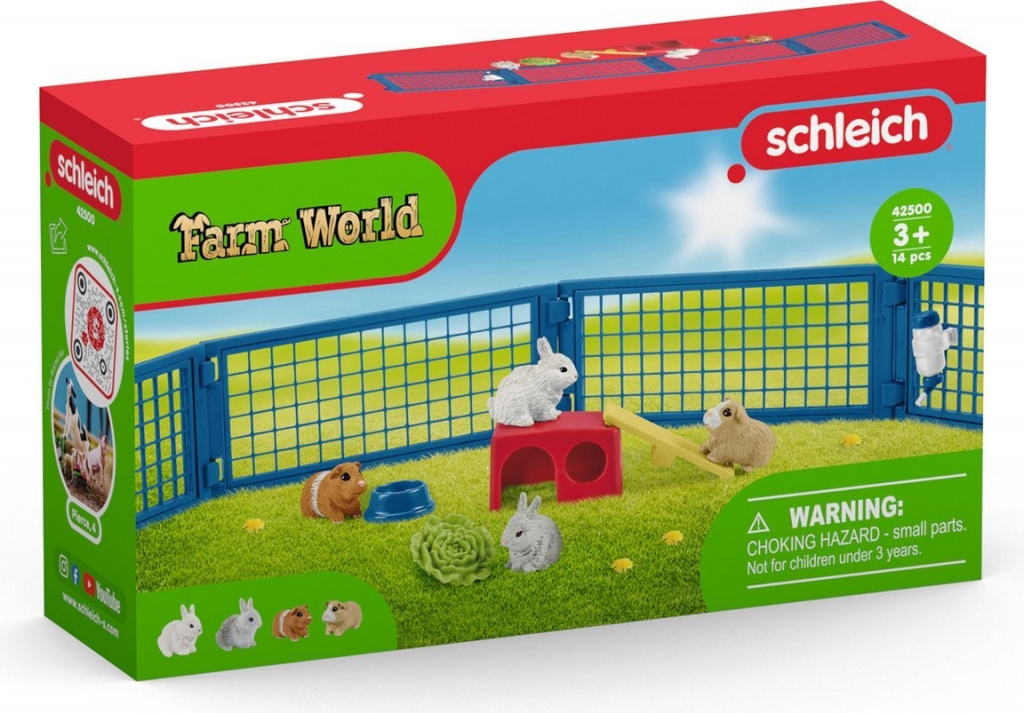 Schleich Farm World 42500 Rabbit and guinea pig hutch