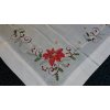 Vyšívané vianočné ubrusy a šály RUŽA 40 x 110 cm