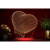Beling 3D lampa, Valentínka srdce, 7 farebná GV2