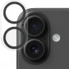 NORTHJO tvrdené sklo s trblietavými rámčekmi na ochranu šošoviek fotoaparátu pre iPhone 16 / 16 Plus - čierne - možnosť vrátiť tovar ZADARMO do 30tich dní