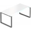 Rauman Stôl Creator 180 x 90 cm, grafitová podnož, 2 nohy, biela