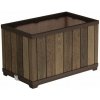 Kvetináč Keter Deco Rectangle walnut 76 x 45,5 x 45,5 cm hnedý