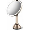 Simplehuman Kozmetické LED zrkadlo Sensor Touch DUAL, zväčšenie 5x, rose gold