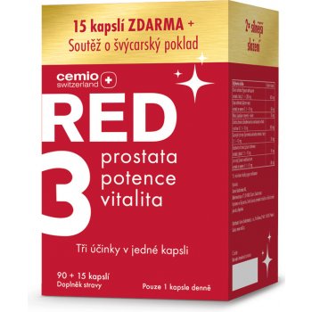 Cemio RED3 dárek 2023 ČR 90+15 kapsúl