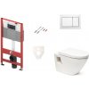 Cenovo zvýhodnený závesný WC set TECE do ľahkých stien / predstenová montáž + WC Vitra Integra vr. sedadla SIKOTSV0