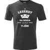 Grafitové tričko Legendy sa rodia v júni - darček k 50 narodeninám pre mužov M