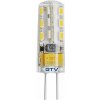 Žiarovka LED 1,1W, G4, 4000K, 100lm, 12V, 24xSMD3014 (GTV)