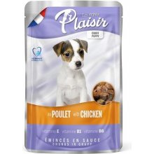 Plaisir Dog kapsička Puppy pre šteniatka s kuracím 22 x 100 g