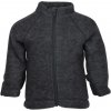 Mikk-Line dětská vlněná merino mikina 50001 - Anthracite Melange Velikost: 98 Merino vlna