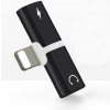SES 2v1 Adaptér a redukcia Lightning pre nabíjanie a slúchadlá Apple iPhone 7, 8 Plus, X, XS a ďalšie čierna 5042