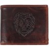 Sendi Design Pánska kožená peňaženka 2104W RFID Lion hnedá