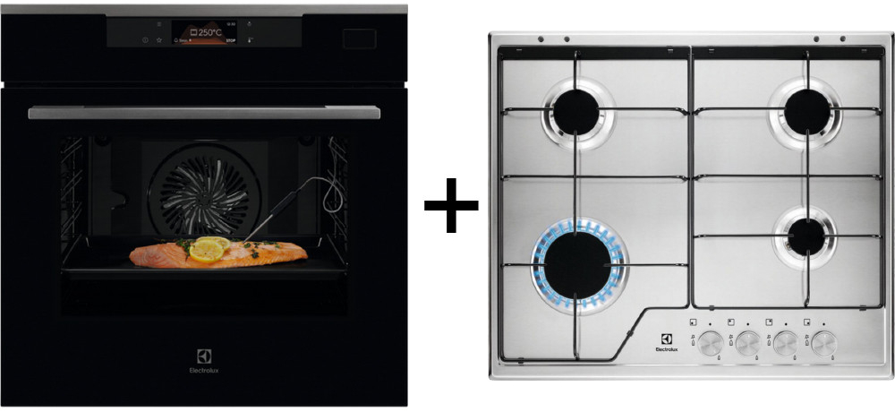 Set Electrolux KOBBS39H + KGS6424SX