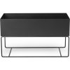 Kvetináč PLANT BOX 77 cm, čierna, železo, ferm LIVING