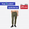 DOMYOS Pánske fitness tepláky s rovným strihom kaki zelené 2XL W41 L34