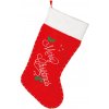 Guirca Vianočná ponožka Merry Christmas 70 cm