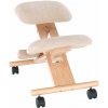 Kondela Ergonomická kľakačka, krémová/buk, GROCO