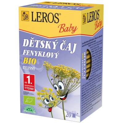 Leros baby Bio Fenyklový bylinný 20 x 1,5 g