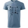 Súhvezdie - Gemini - Blíženci - Klasické pánske tričko vyššej gramáže - 3XL ( Denim )
