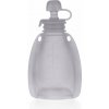 Zopa Silicone Refillable Baby Food Pouch kapsička na jedlo Transparent Grey 120 ml