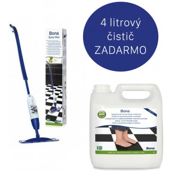 Spray mop Bona + čistič na laminátovú podlahu a dlažbu 4 l od 55 € -  Heureka.sk