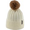 Zimná pletená čiapka Finmark, WINTER HAT biela,hnedá, UNI