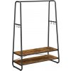 SongmicsHome Stojan na oblečenie ELIAS 100 x 45 x 160 cm hnedá čierna RGR112B01