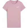 Pánske tričko Puma, ESSENTIALS SMALL NO.1 LOGO TEE ružová,biela S