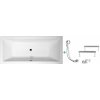Vaňa pre dvoch 180 x 80 cm + nohy + sifón (Obdĺžniková akrylátová vaňa 180 cm)