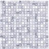 Sklenená mozaika 30x30 cm sivá XCM RW09