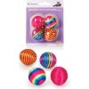 Hračka mačka Loptička Zorba dúhové 4ks