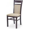 HALMAR Gerard 2 jedálenská stolička tmavý orech / béžová