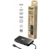 Club3D Dokovací stanice 8v1, USB-C 3.2, 1xHDMI, 1xDP, 2xUSB, 1xmicroSD/SD, 1xUSB-C PD100W, 1xRJ45, černá CSV-2551 Club 3D