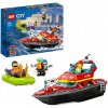 DARČEKOVÁ SADA 2V1 LEGO CITY LOĎ HASIČSKÁ 60373 + TAŠKA PRE DETI