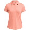 Dámske funkčné tričko s krátkym rukávom Under Armour PLAYFF 3.0 DIGI JAQ POLO W oranžové 1387146-897 - S