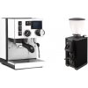 Rancilio Silvia BC PID, white + Stone Espresso Pebble, black