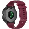 eses Jednofarebný silikónový remienok pre smart hodinky Garmin 20 mm Farba: vínová červená