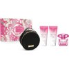 Versace Bright Crystal Absolu Set - EDP 90 ml + sprchový gel 100 ml + tělové mléko 100 ml + kabelka Dárková sada