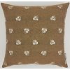 BYTEMA Dekoračný povlak ALPSKÉ KVETY žakár HNEDÁ 45 x 45 cm