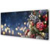 Obraz na plátne Vianočný strom dekorácie sneh 100x50 cm