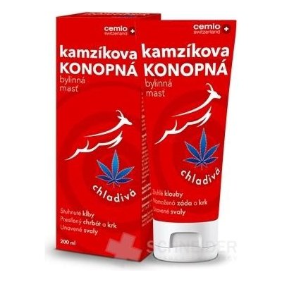 Cemio Kamzíkova konopná masť chladivá 200 ml 2023 chladivá (inov.2023) 1x200 ml