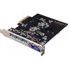 AKASA PCIe karta 2xUSB 3.2 Gen 2 Type-C a 3xType-A AK-PCCU3-09