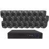 Securia Pro IP kamerový systém NVR24CHV8S-B SONY DOME smart, čierny Nahrávanie: 8TB disk