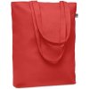 COCO Bavlnená nákupná taška, červená