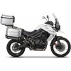 SHAD Kompletná sada hliníkových kufrov TERRA, 37 litrový vrchný kufor, 36/47 litrový bočné kufre, vrátane montážnej sady a platní SHAD TRIUMPH Tiger 800