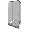 Jika Lyra plus - Sprchovací kút 780-800x780-800 mm, biela/číre sklo H2513810006681