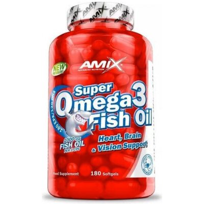 Amix Nutrition Super Omega 3 Fish Oil 180 kapslí