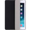 AppleMix Puzdro/kryt pre Apple iPad 9.7 (2017-2018) - Smart Sleep + stojan - Čierne / priesvitné čierne