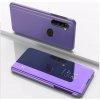 Knižkové puzdro Electroplating Mirror na Motorola Moto G8 Plus - Fialovomodrá